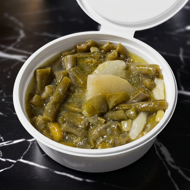 Green Beans W/ Smoke Turkey.