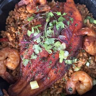Blackened Catfish W Shrimp